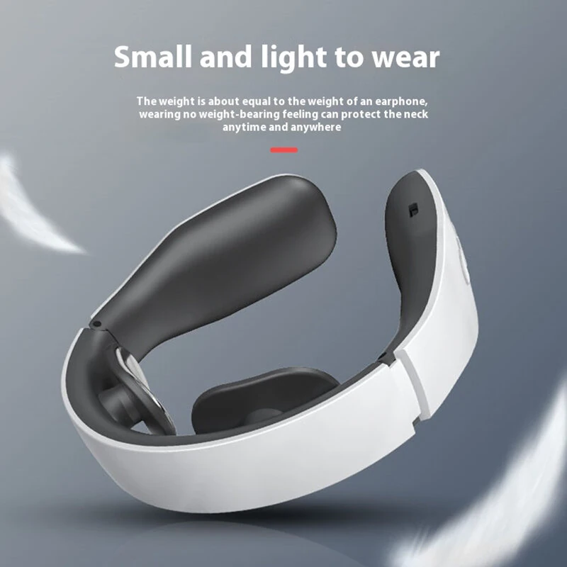 (image for) Cervical Massager Neck Shoulder Multifunctional Neck Massager Electromagnetic Pulse Heating Neck Protector with 4 Modes Massage